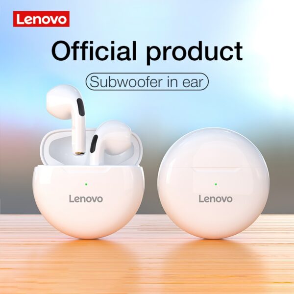 Fone de ouvido Lenovo, Bluetooth sem fio com microfone.