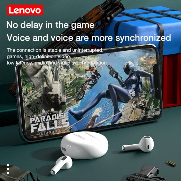 Fone de ouvido Lenovo, Bluetooth sem fio com microfone. - Image 7