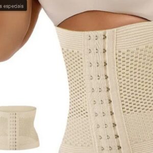 Faixa para Cintura, excelente para trainar e emagrecedora, suporte para pós-parto, cintura abdominal, modela o corpo com cinto envoltório, longo para controle de barriga eCintura.