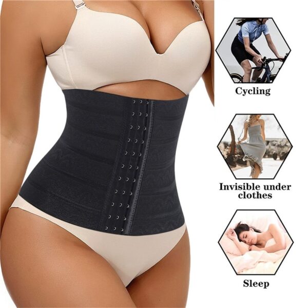 Faixa para Cintura, excelente para trainar e emagrecedora, suporte para pós-parto, cintura abdominal, modela o corpo com cinto envoltório, longo para controle de barriga eCintura. - Image 10