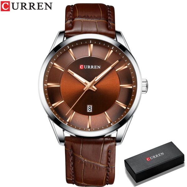 CURREN Novos Relógios de Quartzo para Homens com Pulseira de Couro Relógios de Pulso Masculinos Marcas de Luxo de Negócios. - Image 10