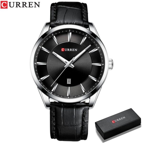 CURREN Novos Relógios de Quartzo para Homens com Pulseira de Couro Relógios de Pulso Masculinos Marcas de Luxo de Negócios. - Image 15