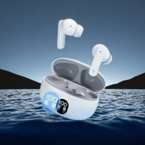 Fone de Ouvido Bluetooth S510 Sem Fio com Controle por Toque, Som Estéreo Hi-Fi, À Prova d'Água, TWS, Esportivo, com Visor LED e Microfone
