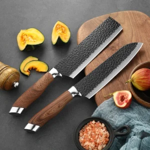 Faca de cozinha em aço inoxidável – ferramenta profissional para chef, açougueiro e preparo de sushi, sashimi e filés (ideal para picar vegetais e cortar carnes)