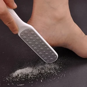 Lixa para pés de alta qualidade, dupla face, removedora de calos para pele morta, ferramenta profissional para pedicure, raspador de calos.